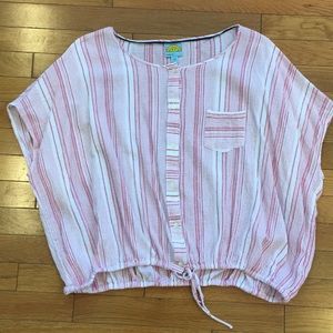 C&C California Striped Boho Top